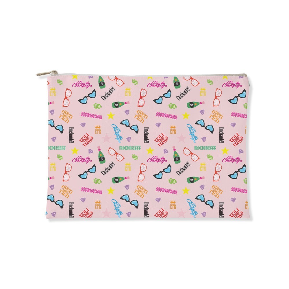 Even the Rich Mash Pattern Accessory Pouch