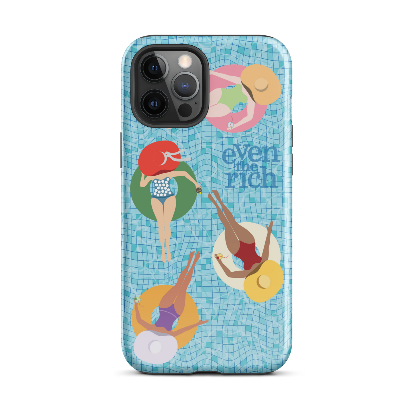 Even the Rich Pool Tough Phone Case - iPhone