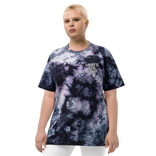 Keke Palmer "What's Tea, Boo?" Oversized Tie-Dye T-Shirt-3