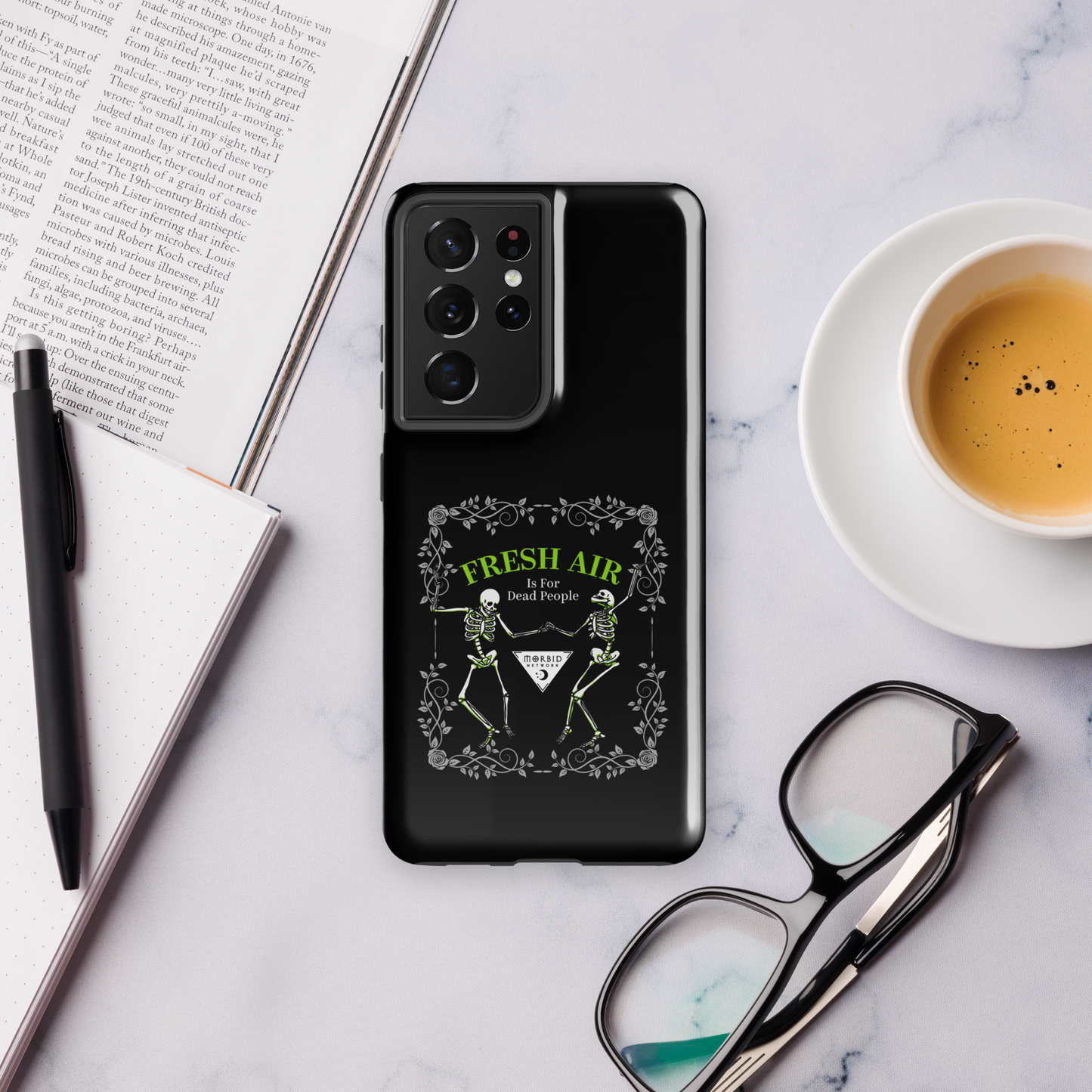 Morbid Fresh Air Is For Dead People Tough Phone Case - Samsung