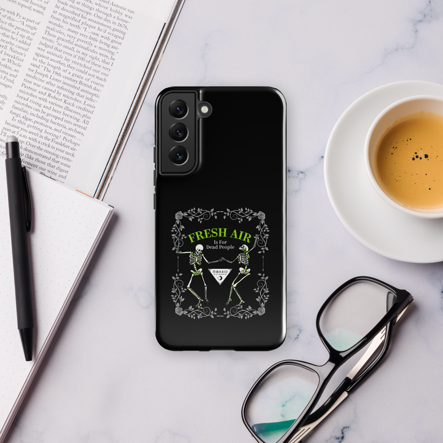 Morbid Fresh Air Is For Dead People Tough Phone Case - Samsung