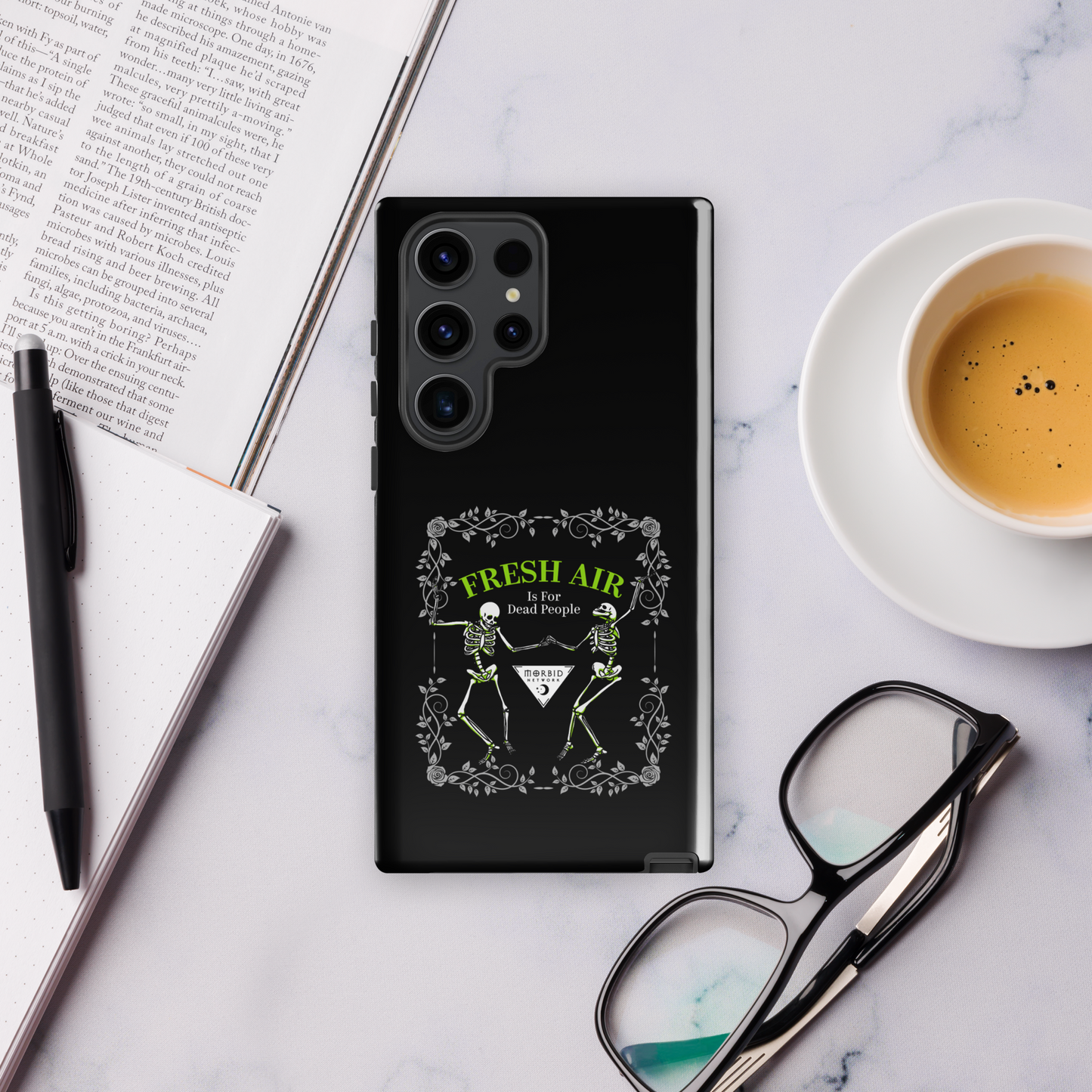 Morbid Fresh Air Is For Dead People Tough Phone Case - Samsung