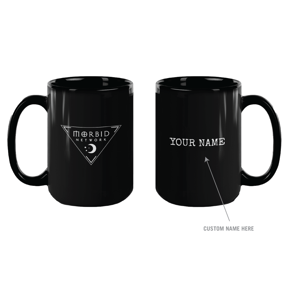 Morbid Logo 15 oz Personalized Black Mug