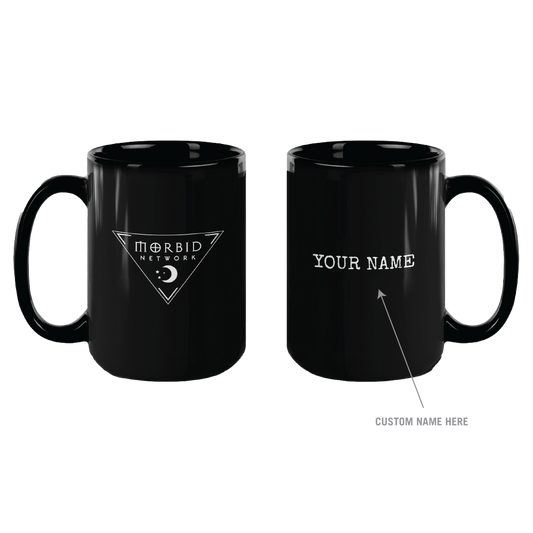 Morbid Logo 15 oz Personalized Black Mug-2