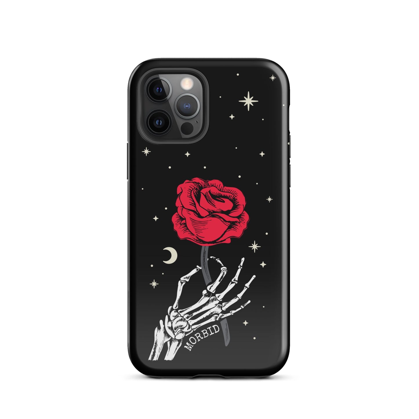 Morbid Skeleton Rose iPhone Tough Case