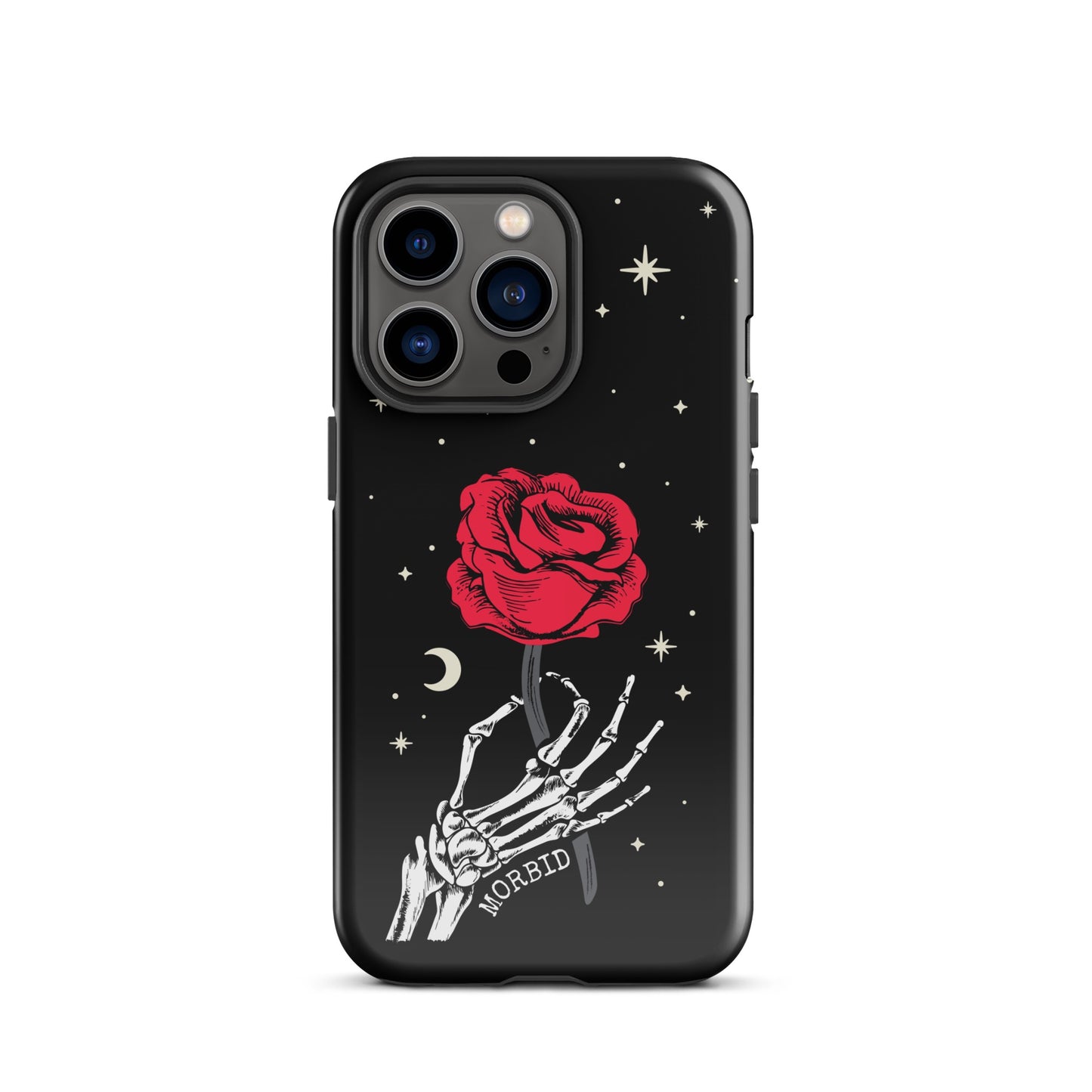 Morbid Skeleton Rose iPhone Tough Case