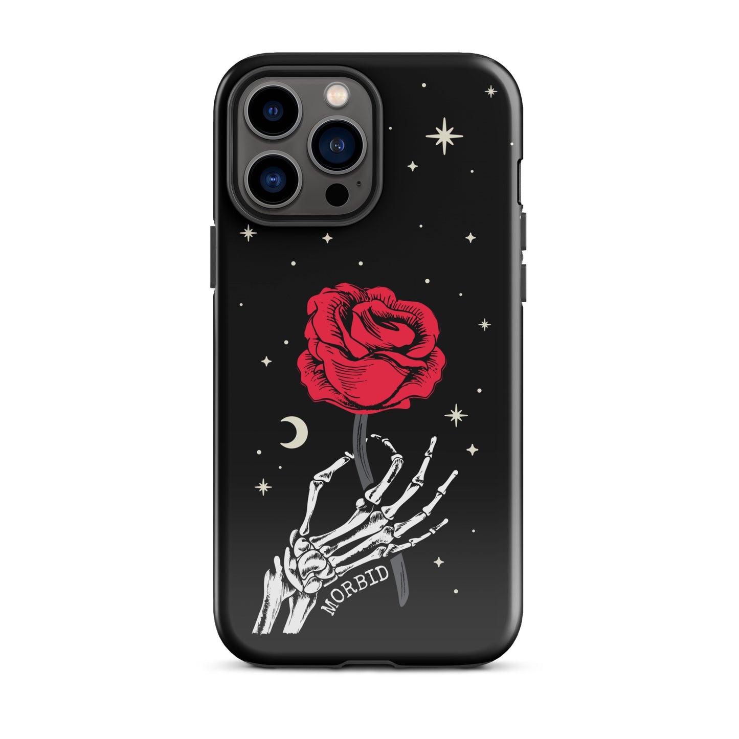 Morbid Skeleton Rose iPhone Tough Case