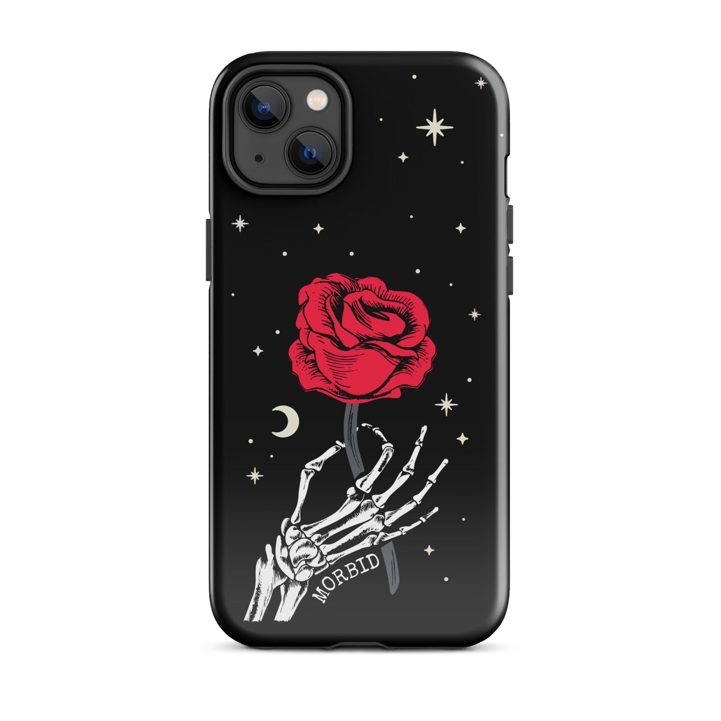 Morbid Skeleton Rose iPhone Tough Case