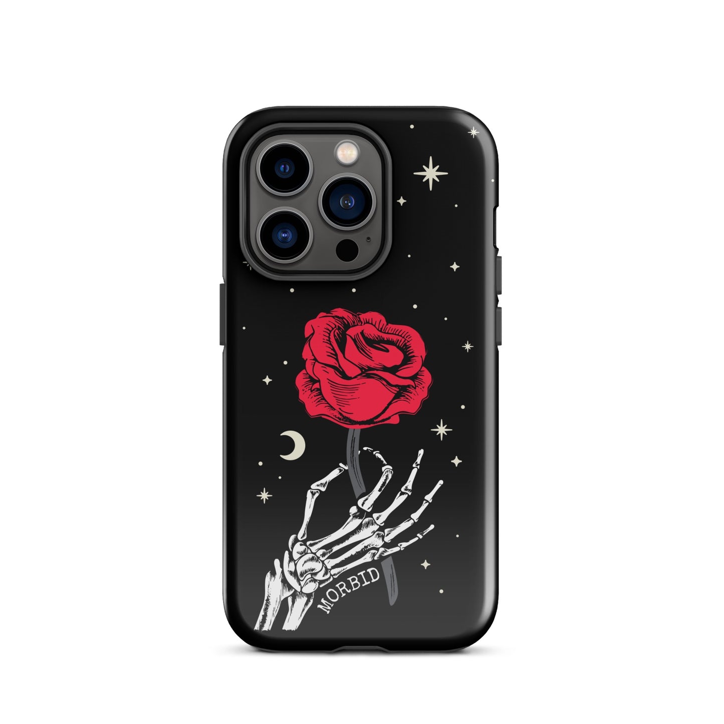 Morbid Skeleton Rose iPhone Tough Case