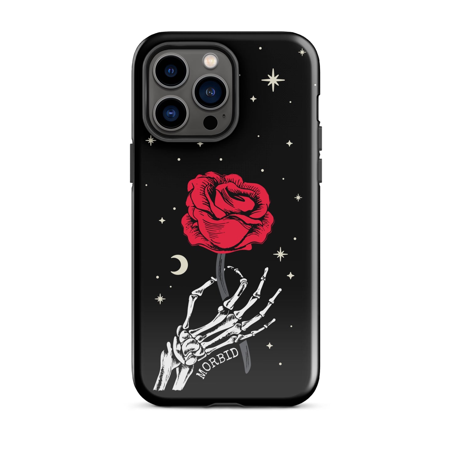 Morbid Skeleton Rose iPhone Tough Case