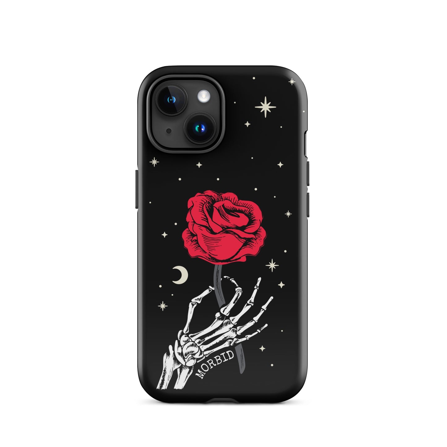 Morbid Skeleton Rose iPhone Tough Case