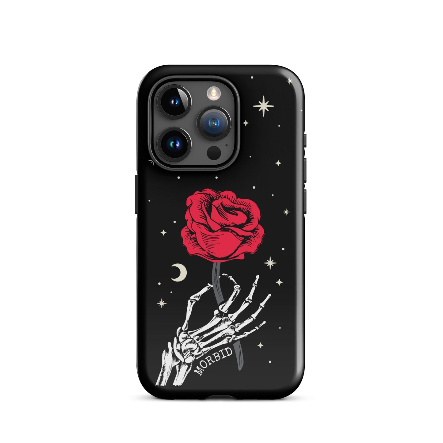 Morbid Skeleton Rose iPhone Tough Case