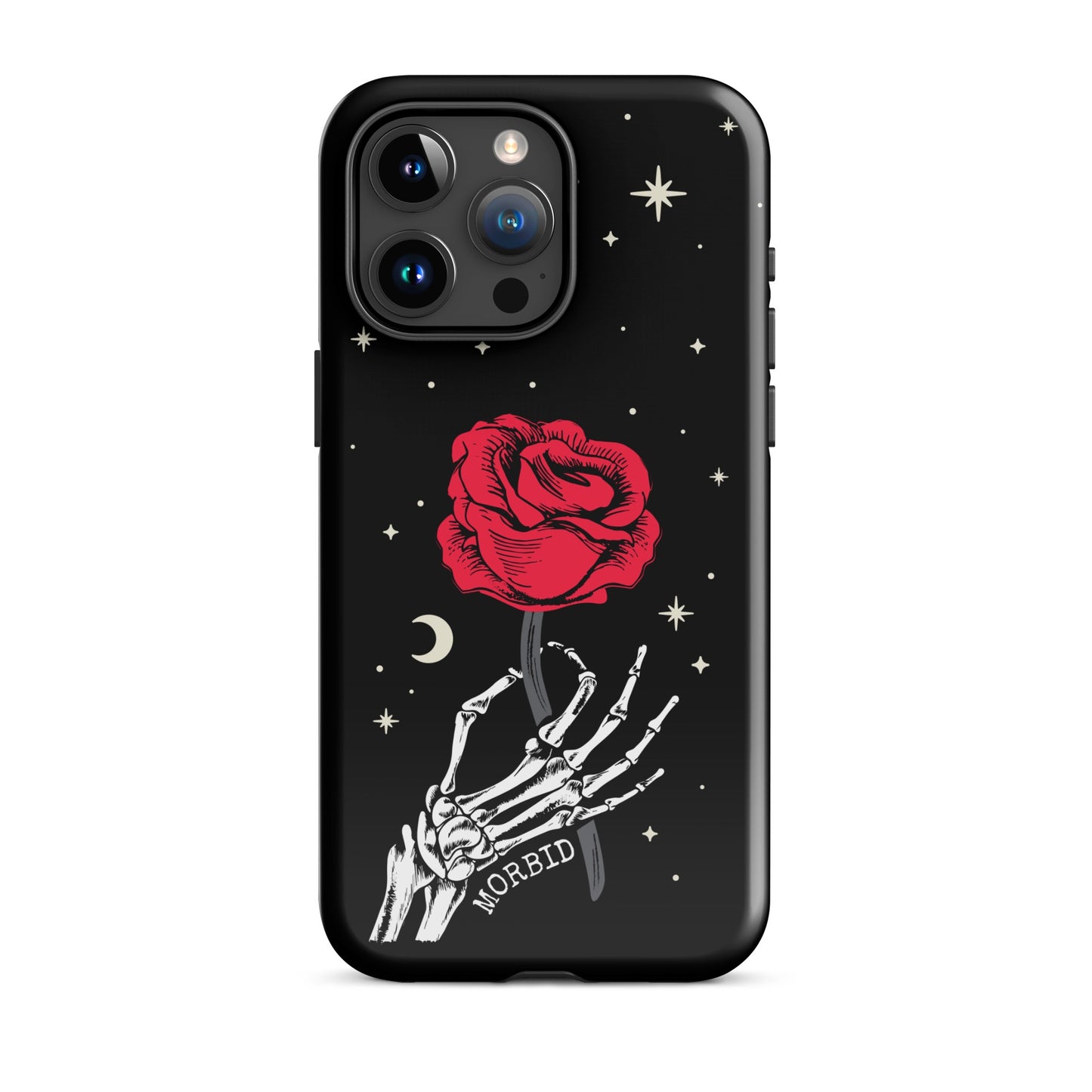 Morbid Skeleton Rose iPhone Tough Case