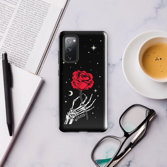 Morbid Skeleton Rose Samsung Tough Case-5