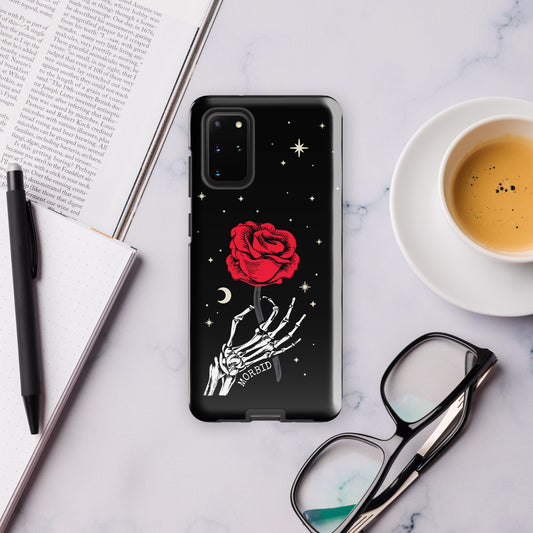 Morbid Skeleton Rose Samsung Tough Case-8