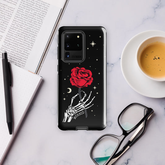 Morbid Skeleton Rose Samsung Tough Case-11