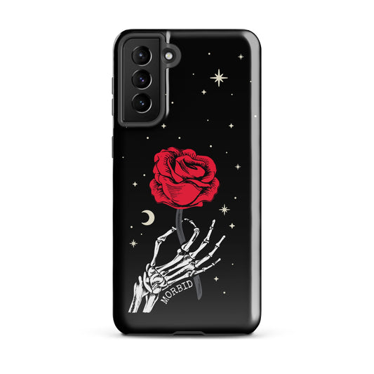 Morbid Skeleton Rose Samsung Tough Case-18