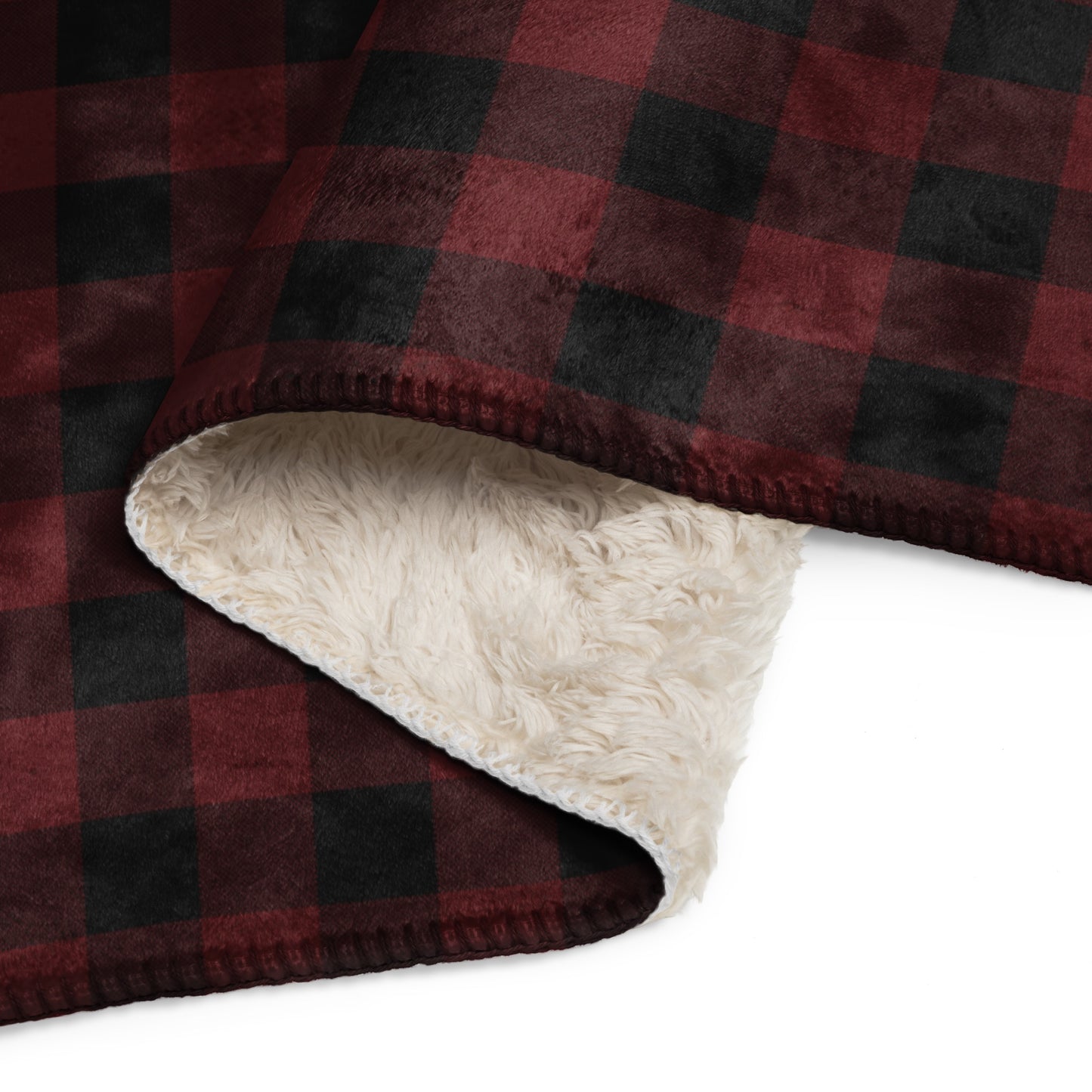 MrBallen Strange, Dark & Mysterious Plaid Sherpa Blanket