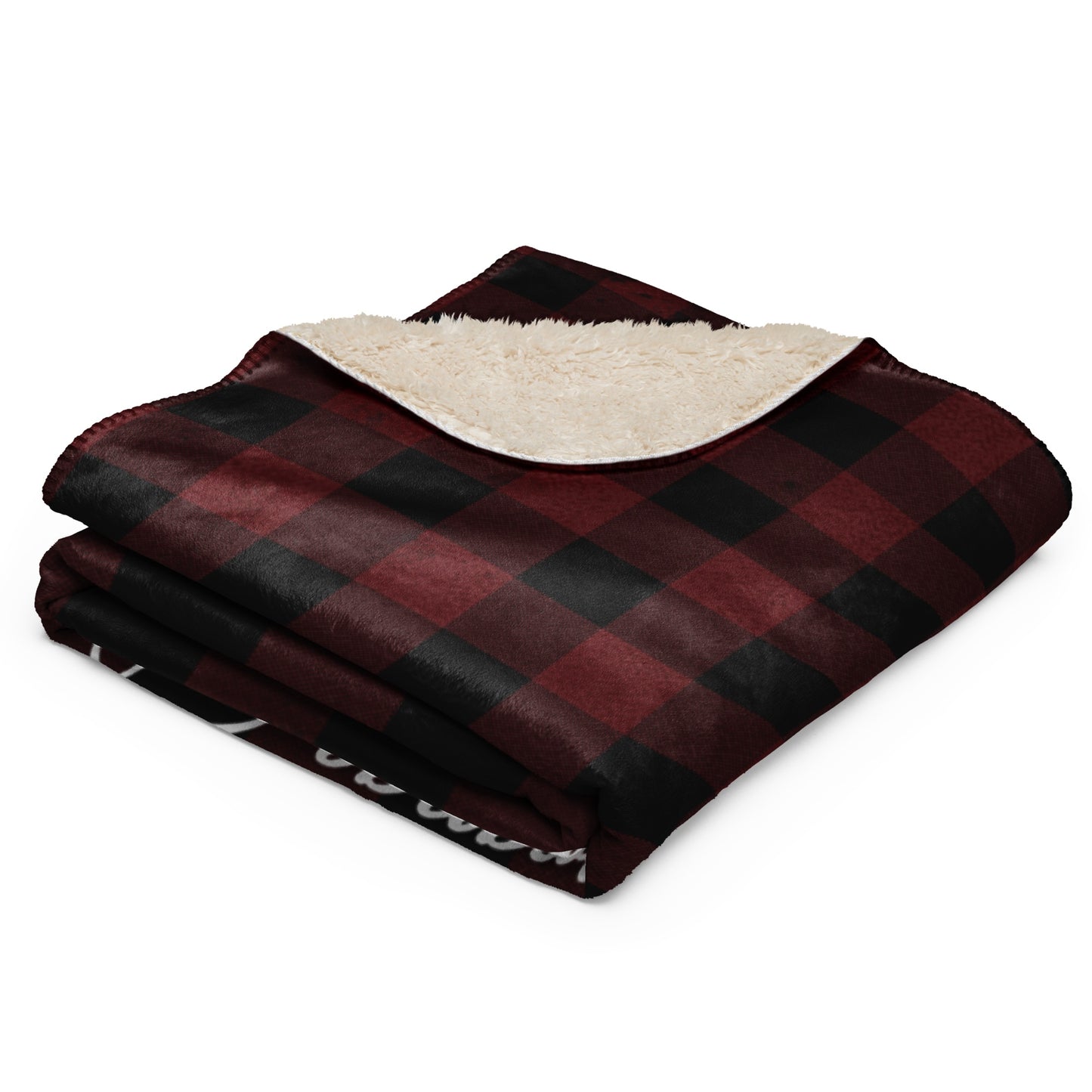 MrBallen Strange, Dark & Mysterious Plaid Sherpa Blanket