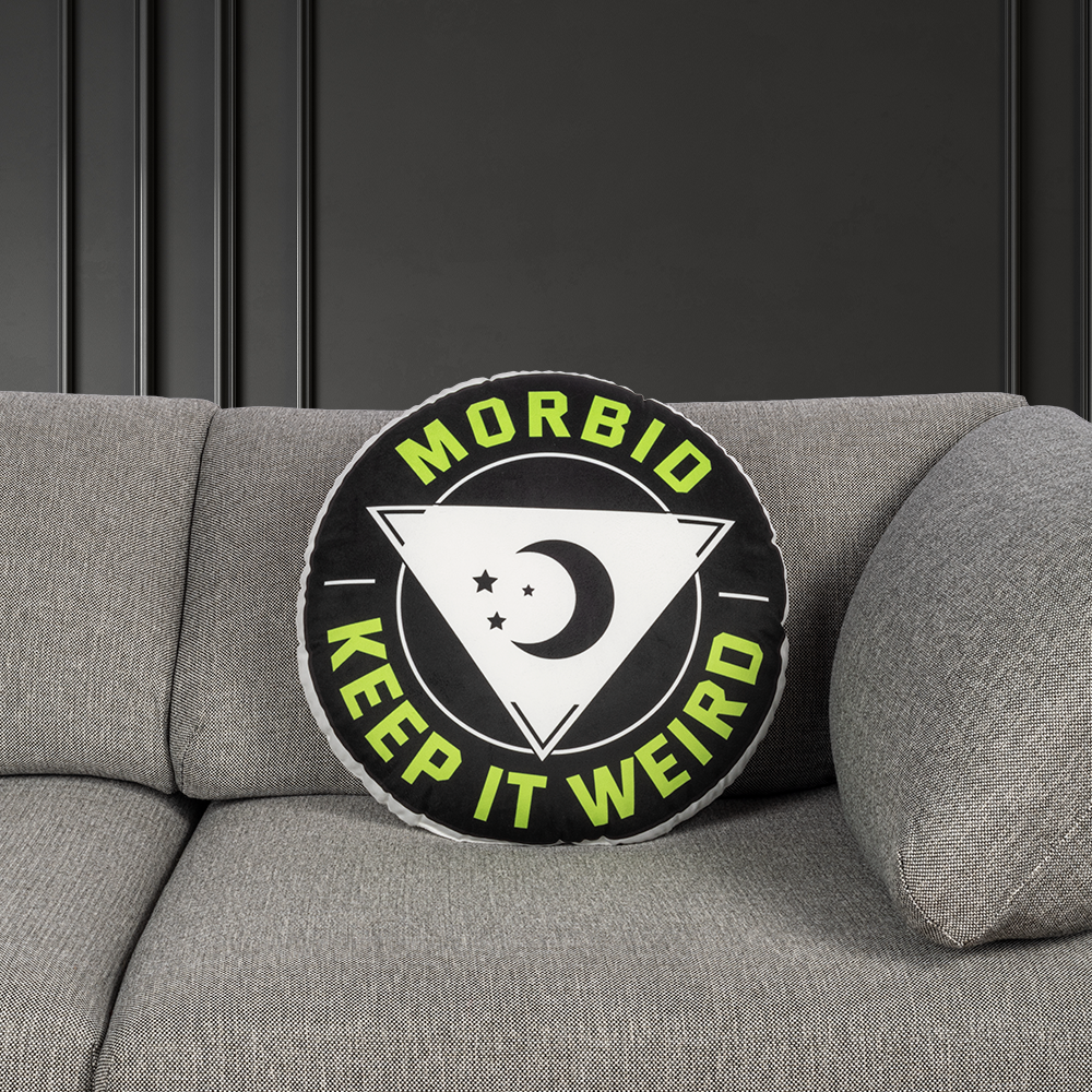 Morbid Keep It Weird Pillow