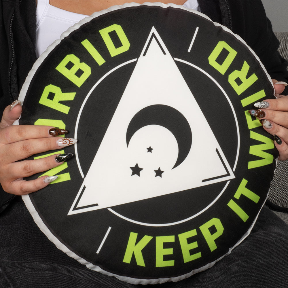 Morbid Keep It Weird Pillow