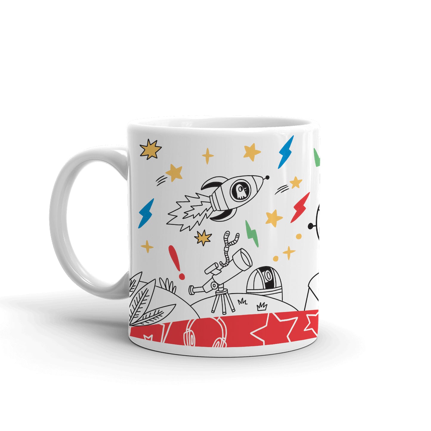 Wow in the World Astronaut Personalized White Mug