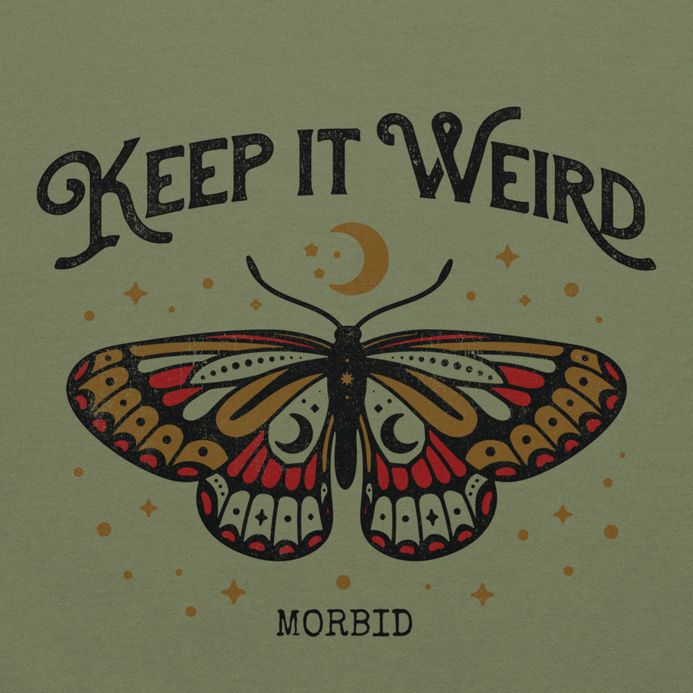 Morbid Keep It Weird Moth Hoodie