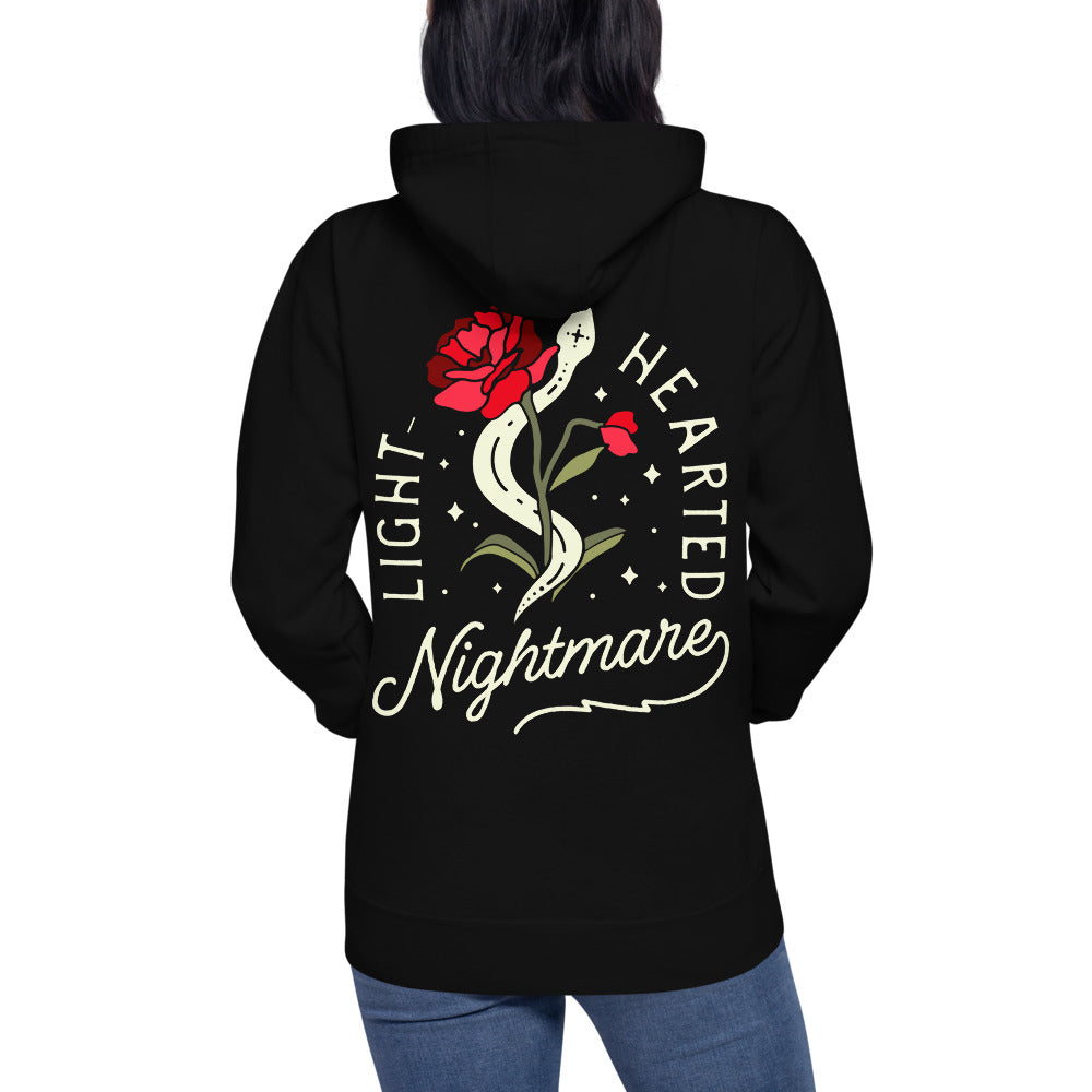 Morbid Lighthearted Nightmare Embroidered Hoodie