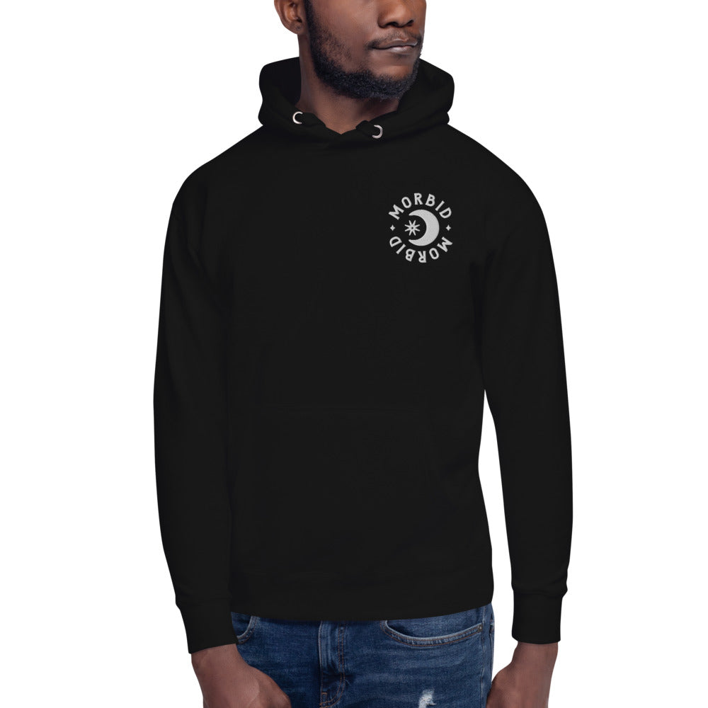 Morbid Lighthearted Nightmare Embroidered Hoodie