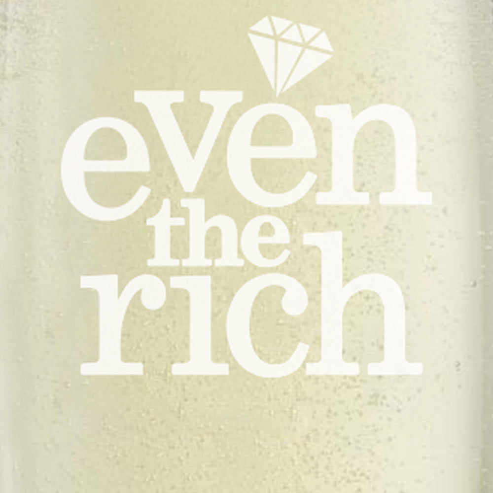 Even the Rich Logo Stemless Champagne Flute