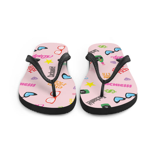 Even the Rich Mash Pattern Flip Flops-6