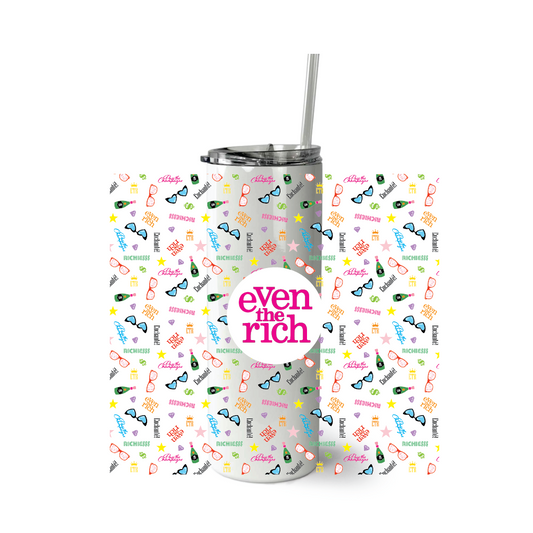 Even the Rich Mash Pattern Tumbler-1