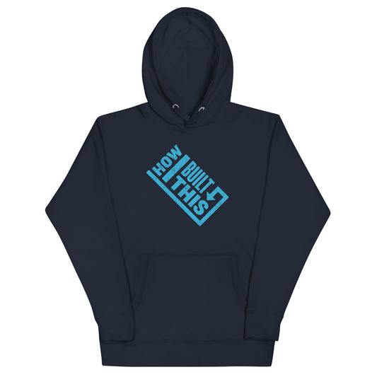 How I Built This Distressed Logo Unisex Hooded Sweatshirt-2