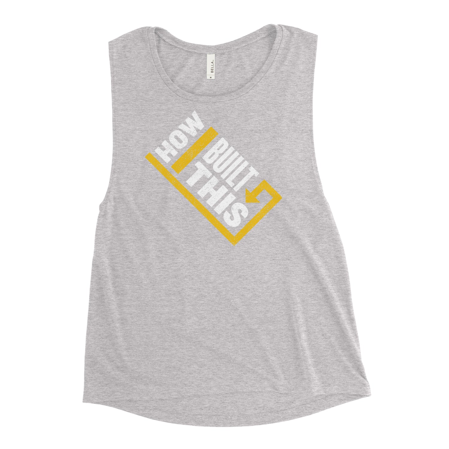 How I Built This Distressed Logo Women's Muscle Tank