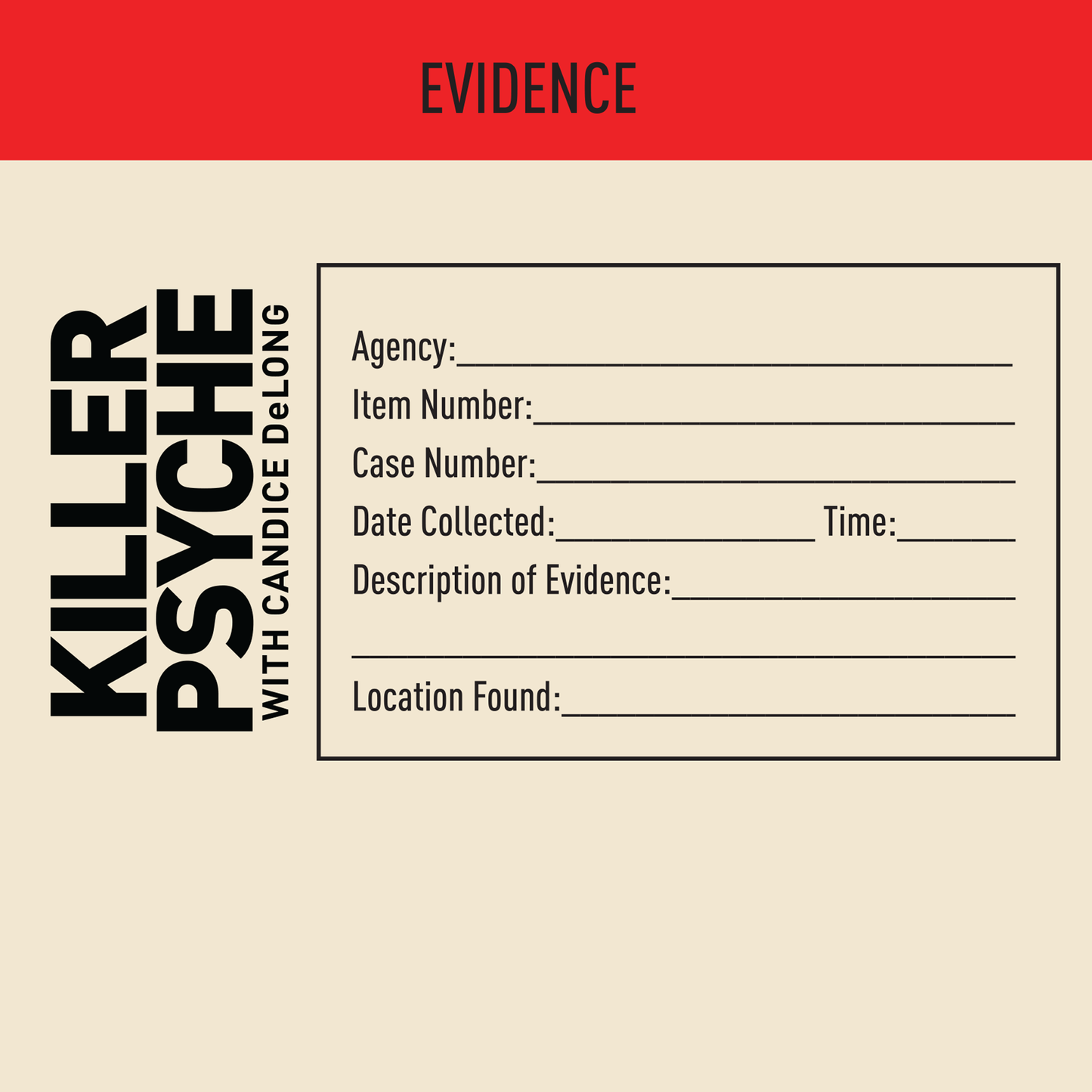 Killer Psyche Evidence Accessory Pouch