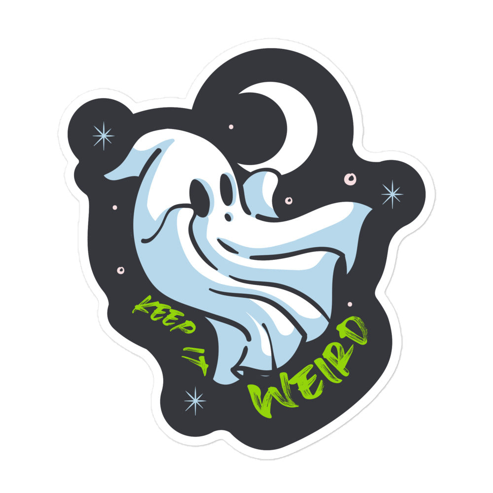 Morbid Keep It Weird Die Cut Sticker