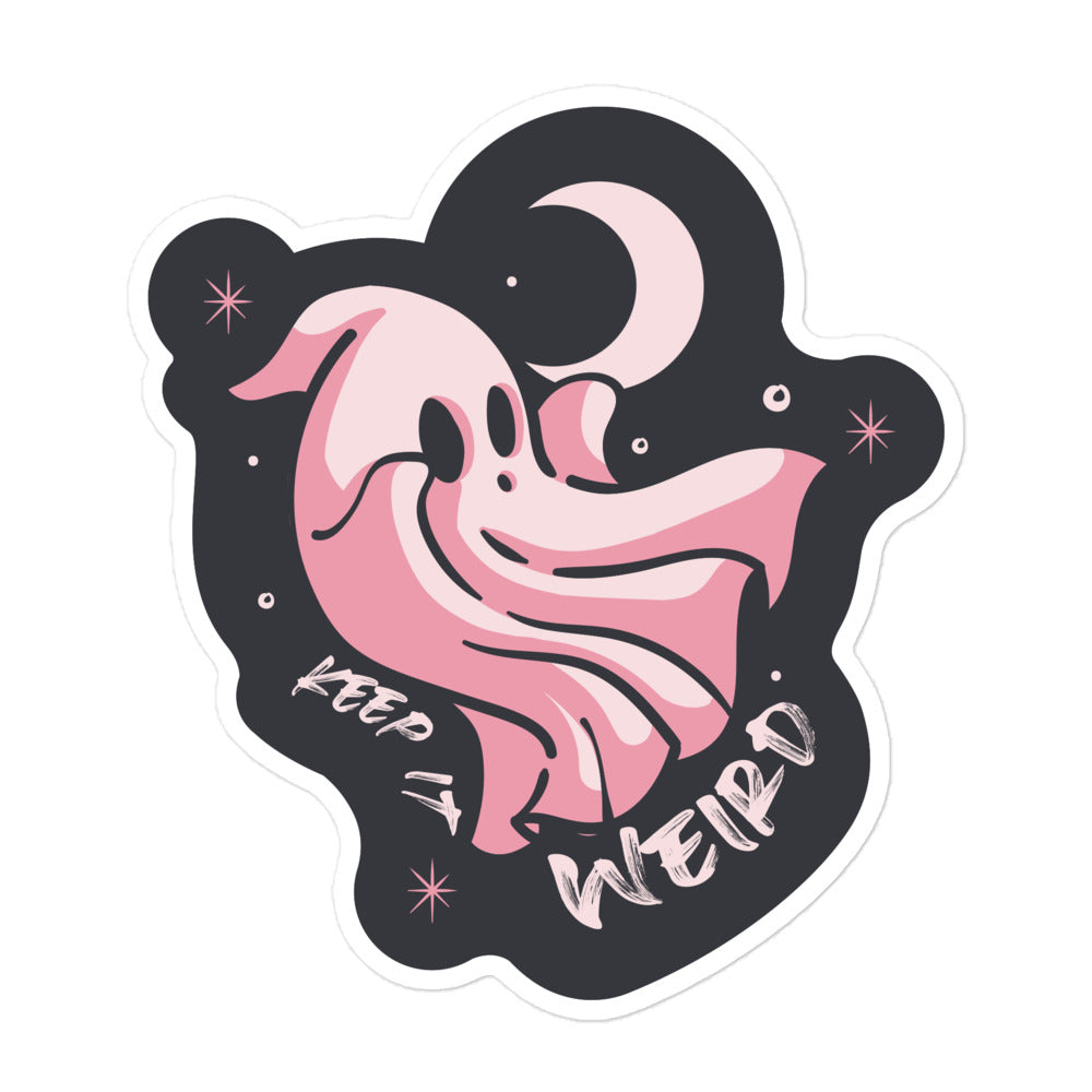 Morbid Keep It Weird Die Cut Sticker