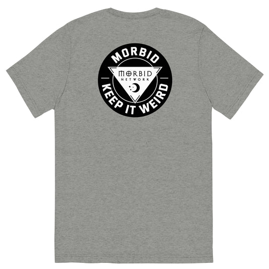 Morbid Patch Art Keep It Weird Tri-Blend T-Shirt-3