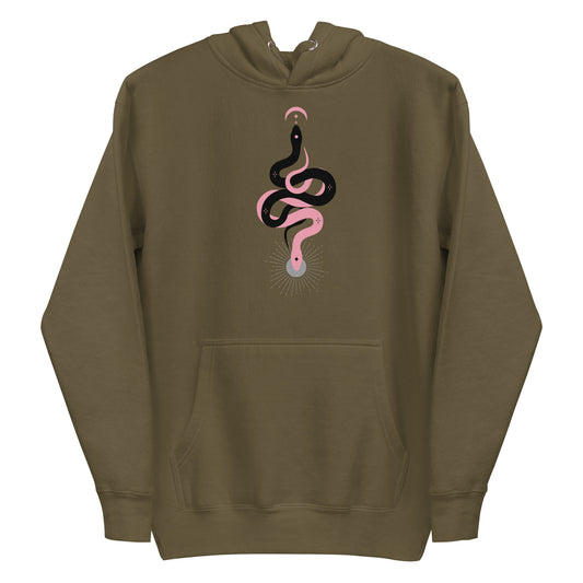 Morbid Alaina and Ash Snakes Hooded Sweatshirt-0