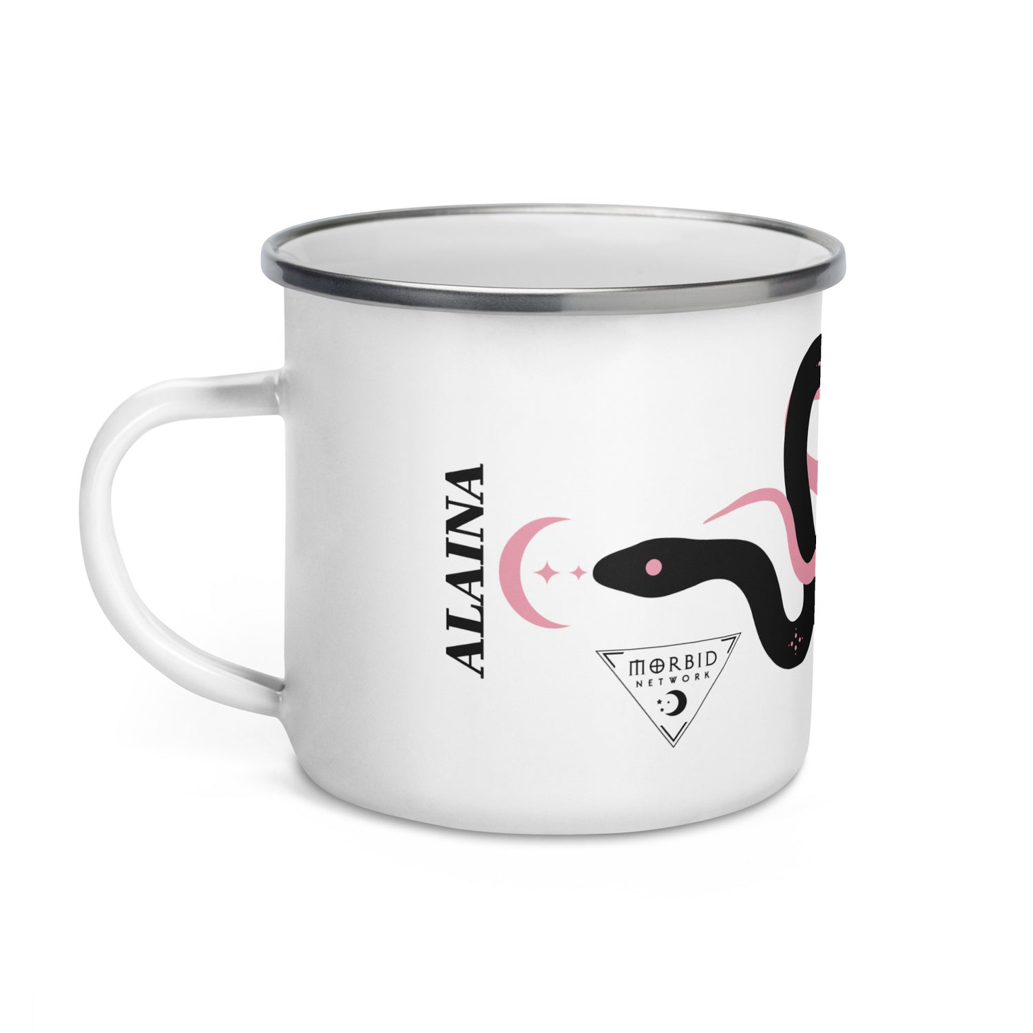 Morbid Alaina Ash Snakes Enamel Mug