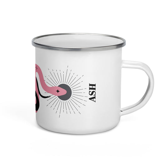 Morbid Alaina Ash Snakes Enamel Mug-3