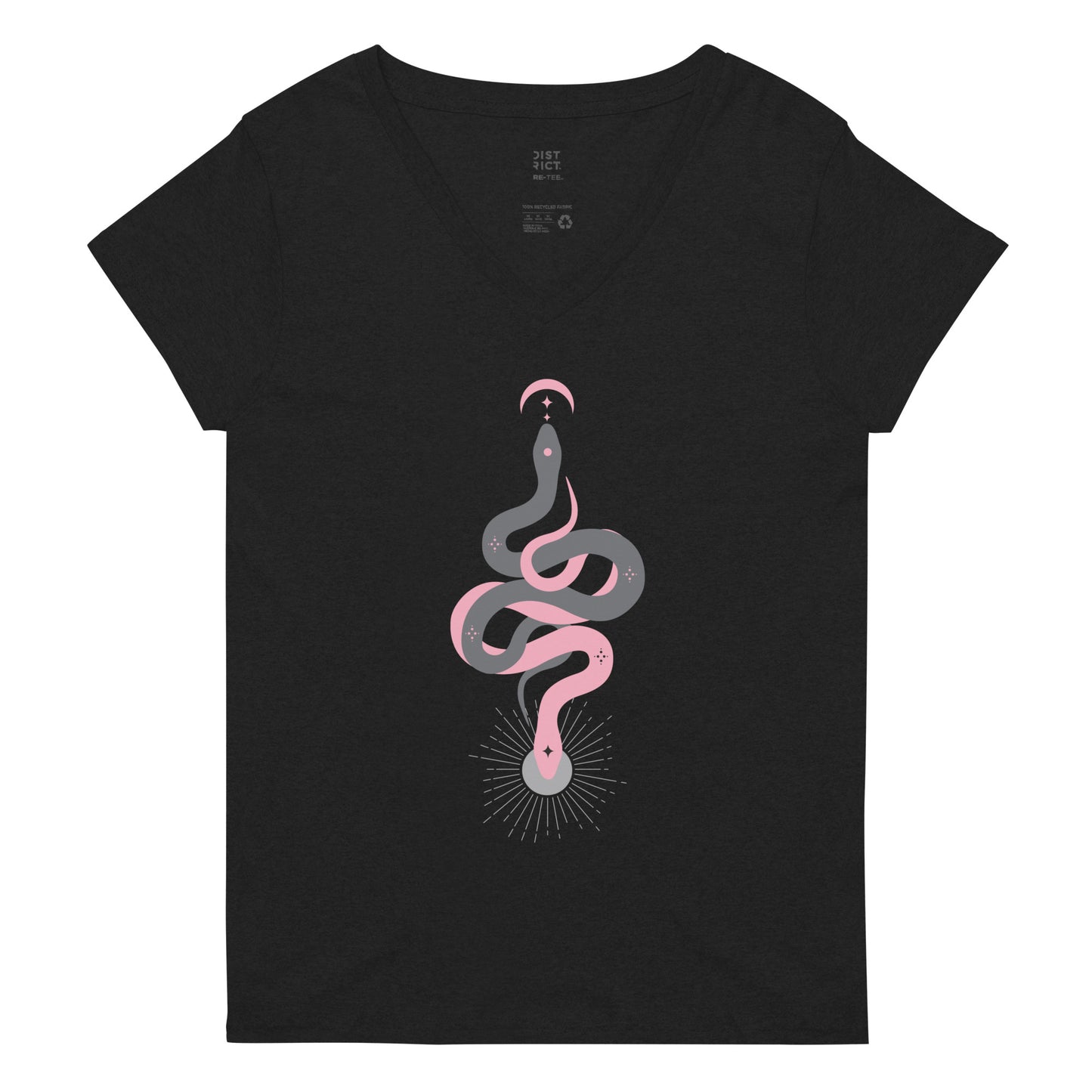 Morbid Alaina Ash Snakes Women's Recycled V-Neck T-Shirt