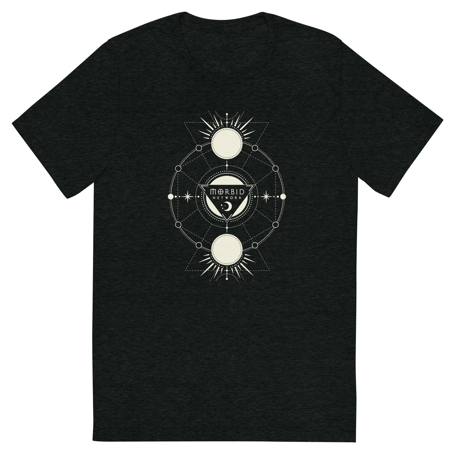 Morbid Celestial Design Unisex Tri-Blend T-Shirt