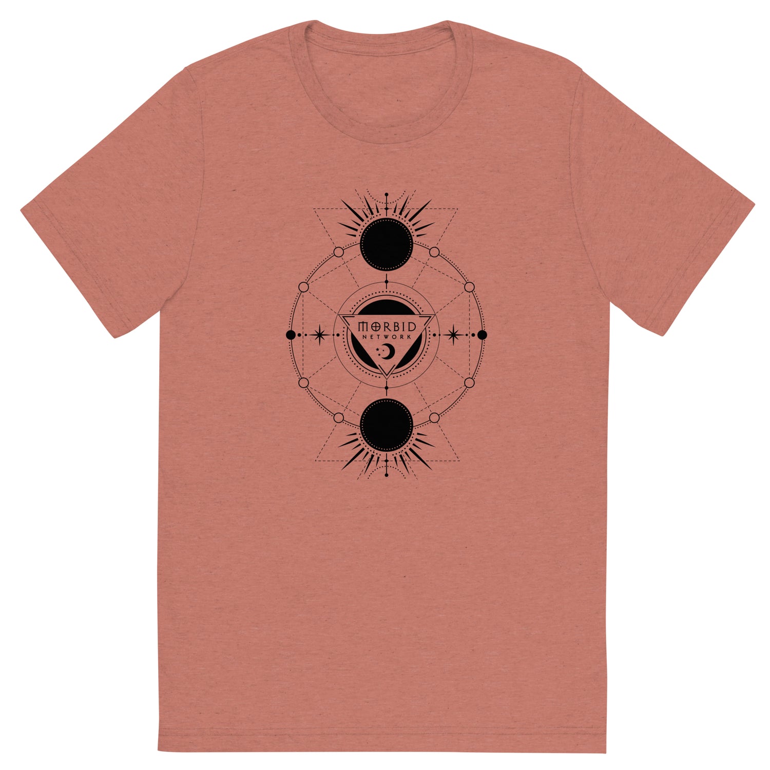 Morbid Celestial Design Unisex Tri-Blend T-Shirt