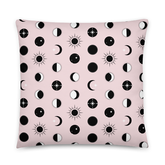 Morbid Celestial Pattern Throw Pillow-3