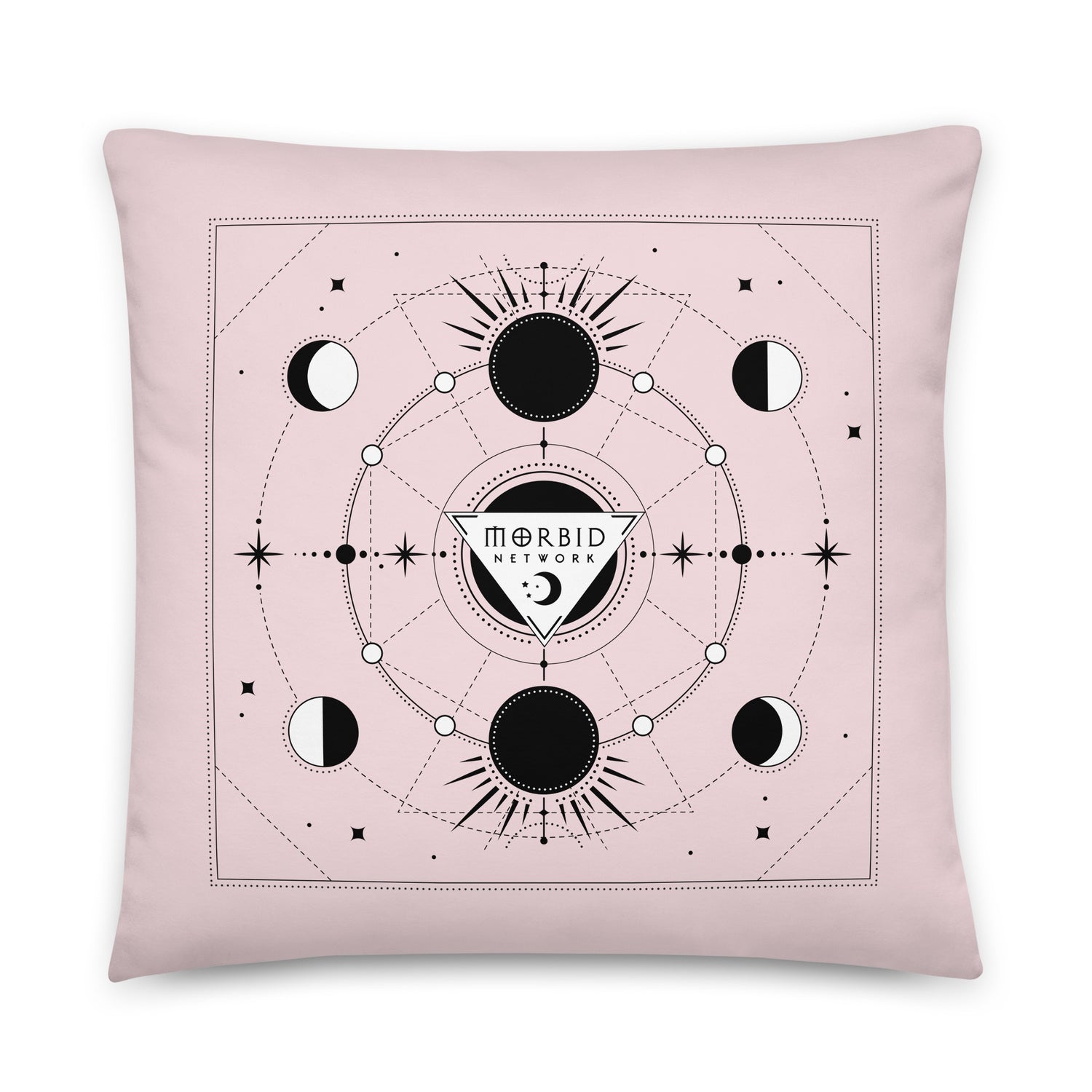 Morbid Celestial Pattern Throw Pillow