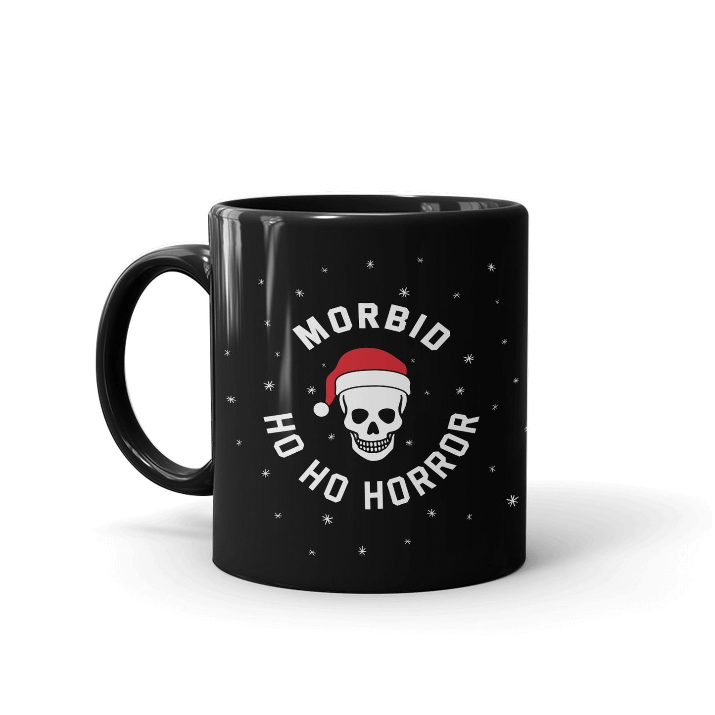 Morbid Ho Ho Horror Personalized Black Mug