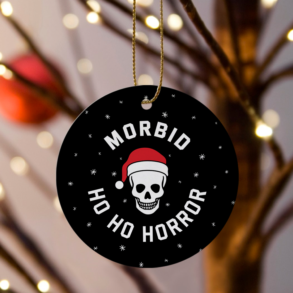 Morbid Ho Ho Horror Double-Sided Ornament