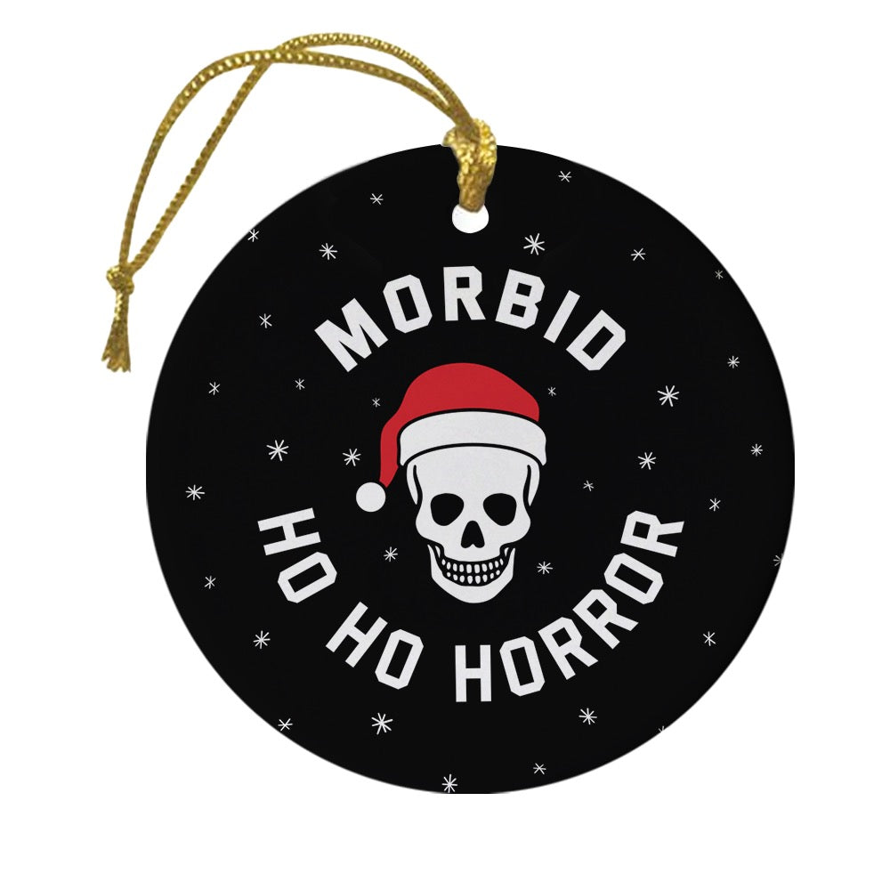 Morbid Ho Ho Horror Personalized Double-Sided Ornament