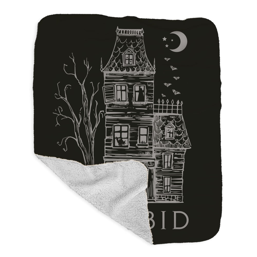 Morbid Haunted House Sherpa Blanket